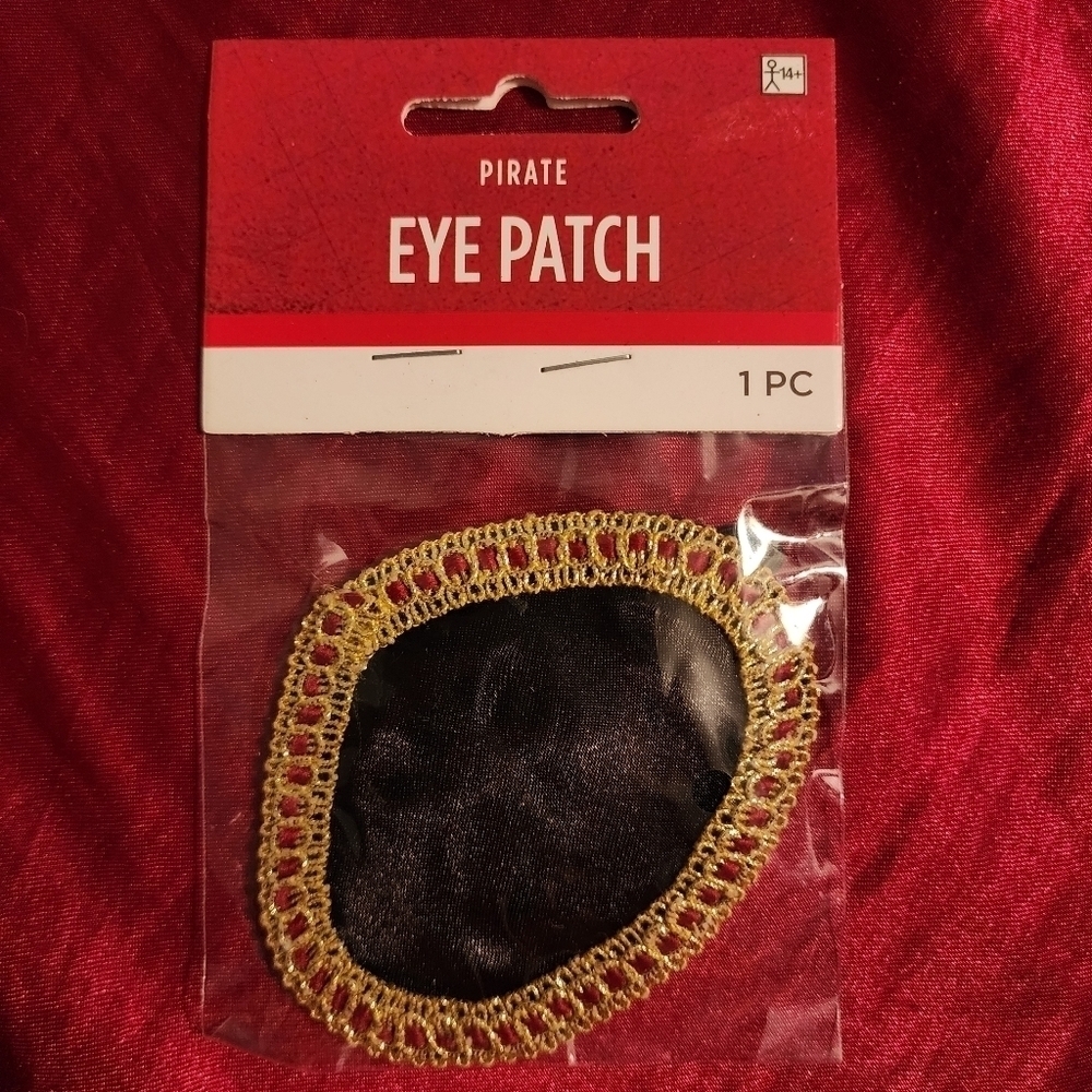 NWT Suit Yourself Pirate Eye Patch Halloween Costume Accessory Cosplay Unisex